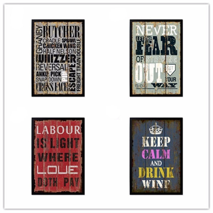 Vintage Europe Posters Love - Canvas Wall Art Painting | Bowlift