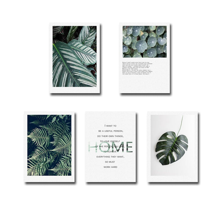 Green Leaves Life - Canvas Wall Art Painting | Bowlift