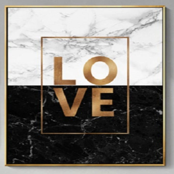 Modern Cool Love Quotes - Canvas Wall Art Painting | Bowlift