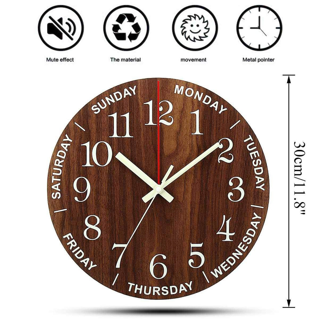 BowLift | 12 Inch Luminous Wall Clocks Home Decor Bedroom Decor