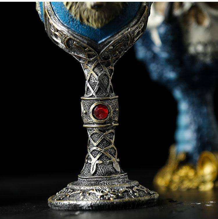 BowLift | Stainless Steel Skull Gothic Goblet Cocktail Glass