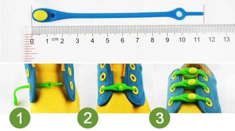 NoTie - 12 Silicone Elastic No Tie Shoe Laces | Bowlift