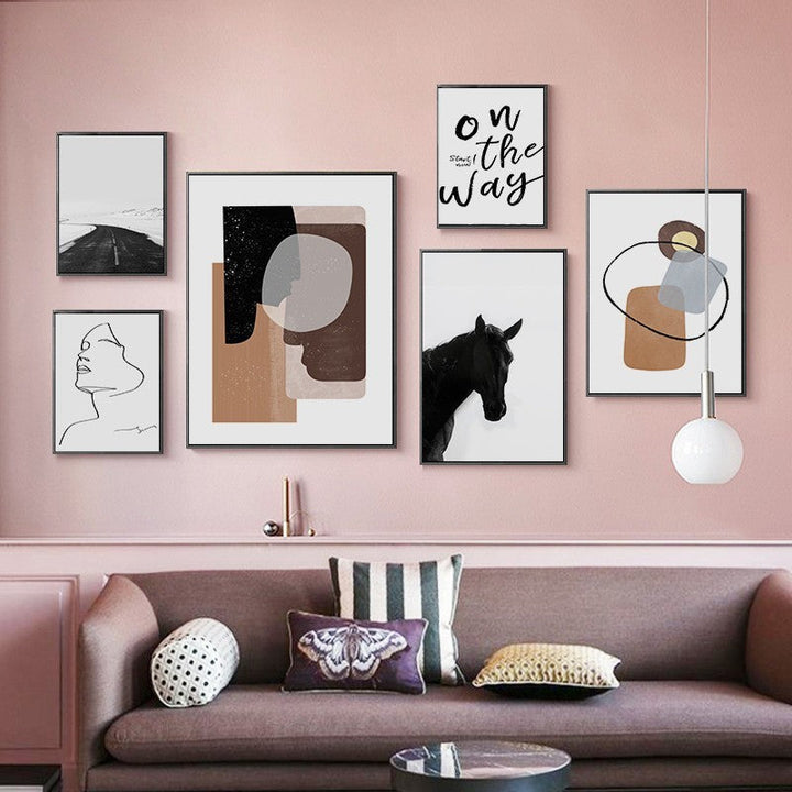 Scandinavia Geometric - Canvas Wall Art Painting | Bowlift