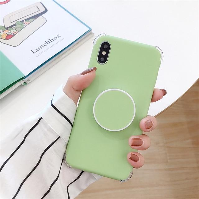 Candee - Matte Silicone iPhone Cover with Ring | Bowlift