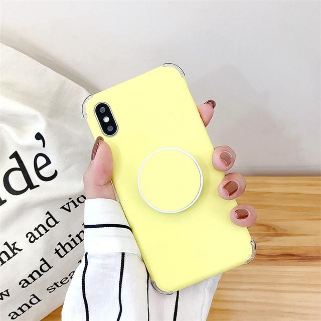 Candee - Matte Silicone iPhone Cover with Ring | Bowlift