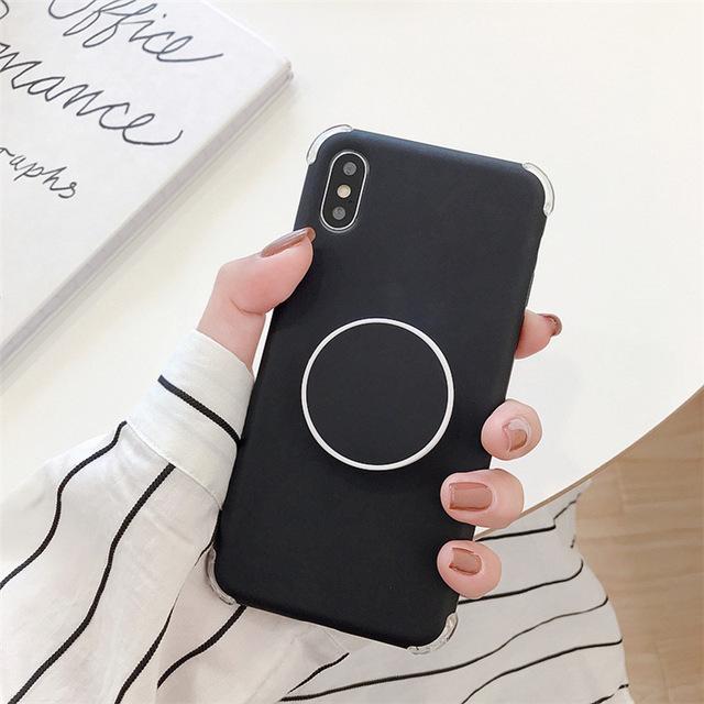 Candee - Matte Silicone iPhone Cover with Ring | Bowlift