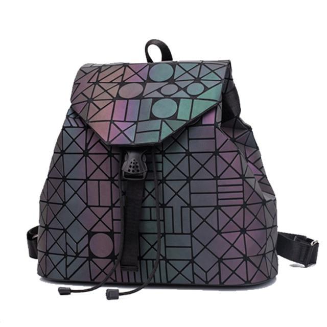 BowLift | Geometric Backpack Holographic Reflective Bag