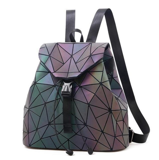 BowLift | Geometric Backpack Holographic Reflective Bag