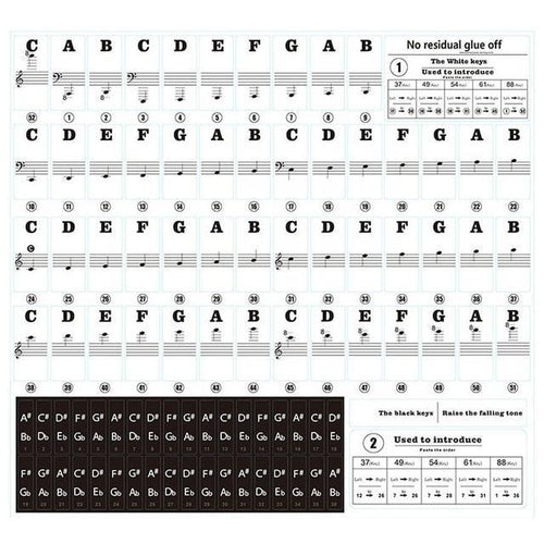 BowLift | Ultimate Piano Key Stickers