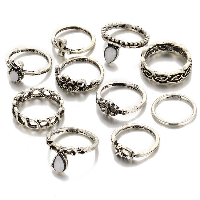 Bohemian Ring Stack - 10 Ring Set | Bowlift