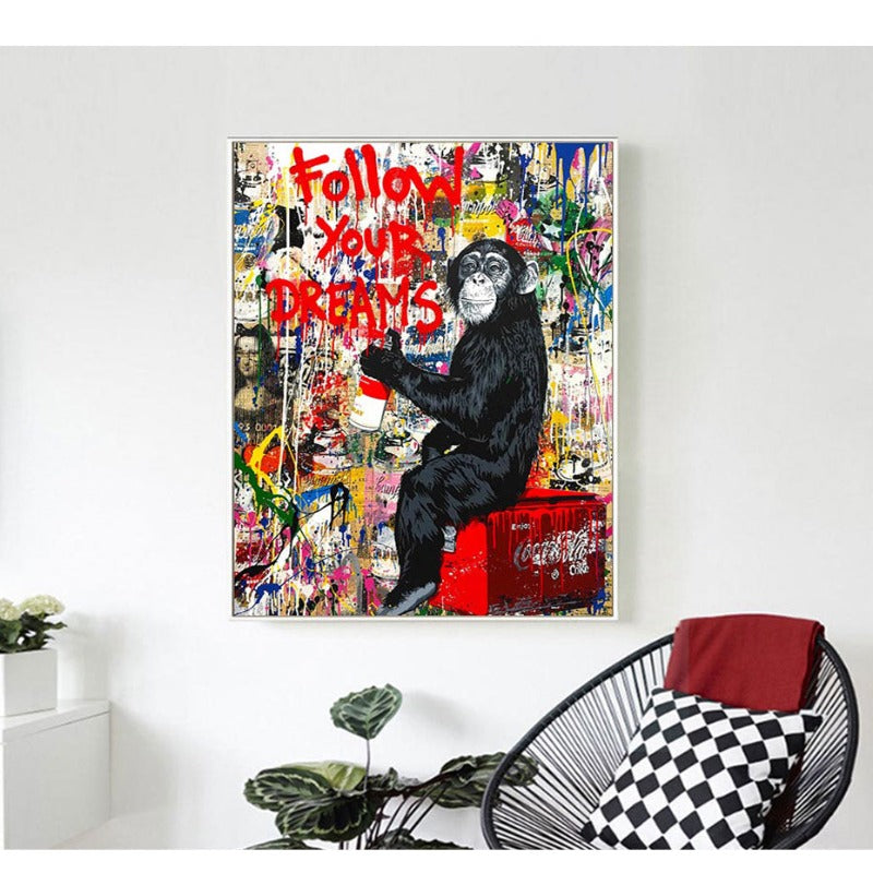 Street Graffiti - Canvas Wall Art Painting | Bowlift