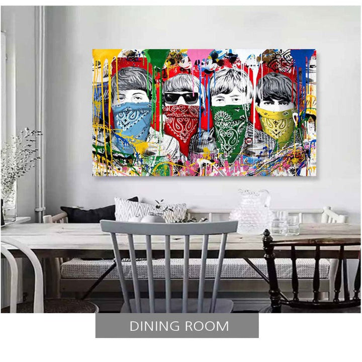 Street Graffiti - Canvas Wall Art Painting | Bowlift