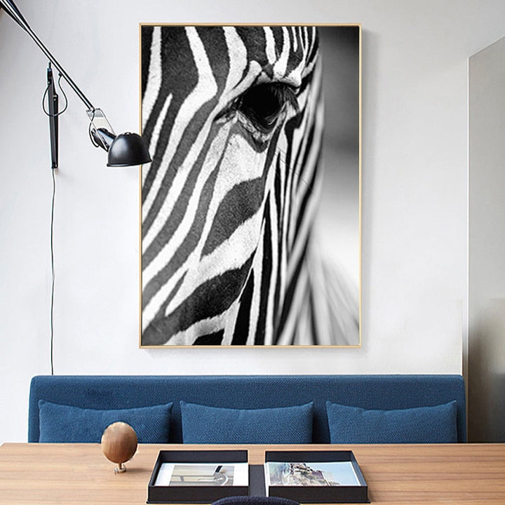 African Zebra - Canvas Wall Art Painting | Bowlift