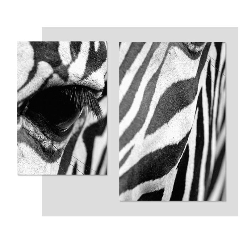 African Zebra - Canvas Wall Art Painting | Bowlift
