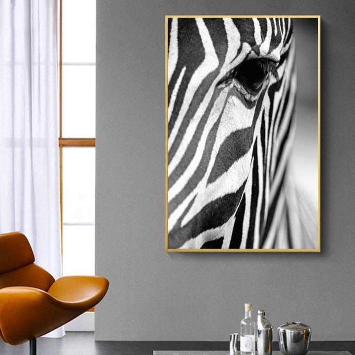African Zebra - Canvas Wall Art Painting | Bowlift