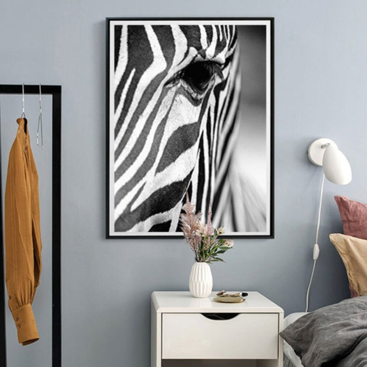African Zebra - Canvas Wall Art Painting | Bowlift