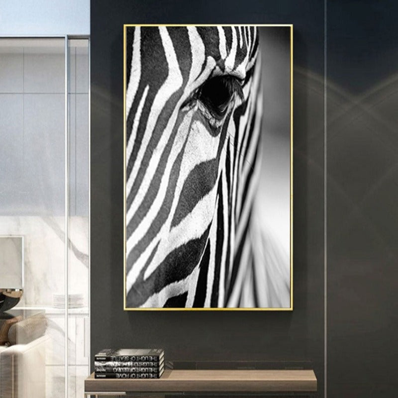 African Zebra - Canvas Wall Art Painting | Bowlift