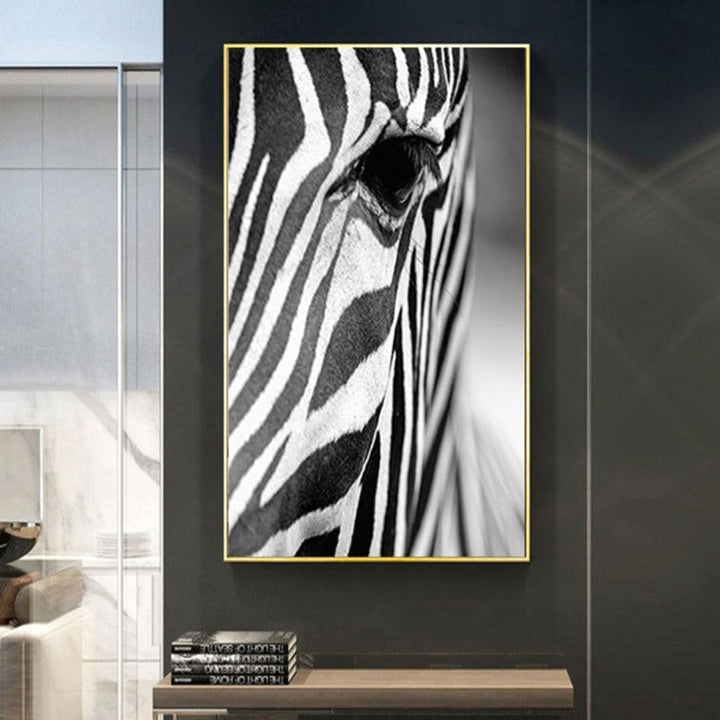 African Zebra - Canvas Wall Art Painting | Bowlift