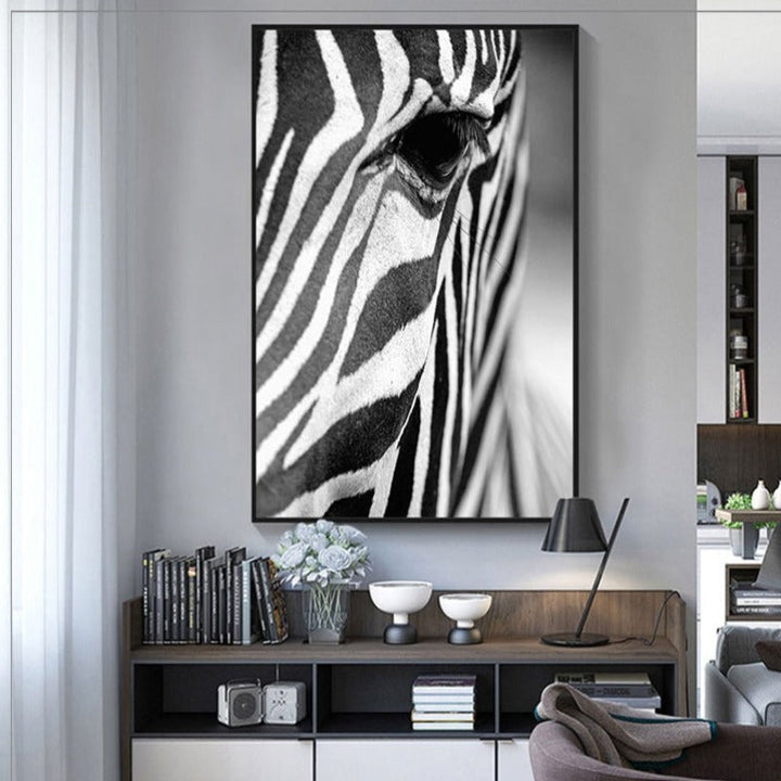 African Zebra - Canvas Wall Art Painting | Bowlift