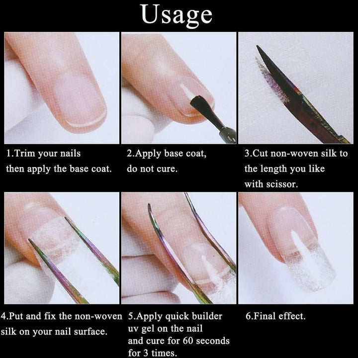 Silk Fiberglass Nail Extension | Bowlift