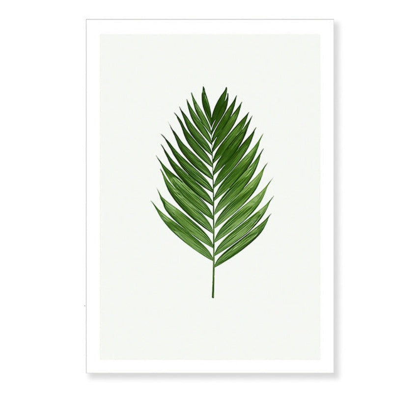 Scandinavian Cactus Green Leaf Life Quote Nordic - Canvas Wall Art Painting | Bowlift