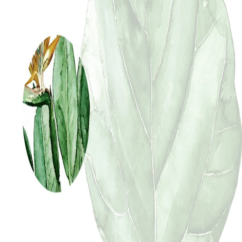 Modern Scandinavian Alocasia Leaves - Canvas Wall Art Painting | Bowlift