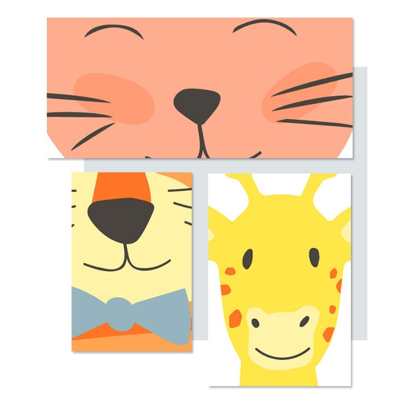 Friendly Faces - Canvas Wall Art Painting | Bowlift