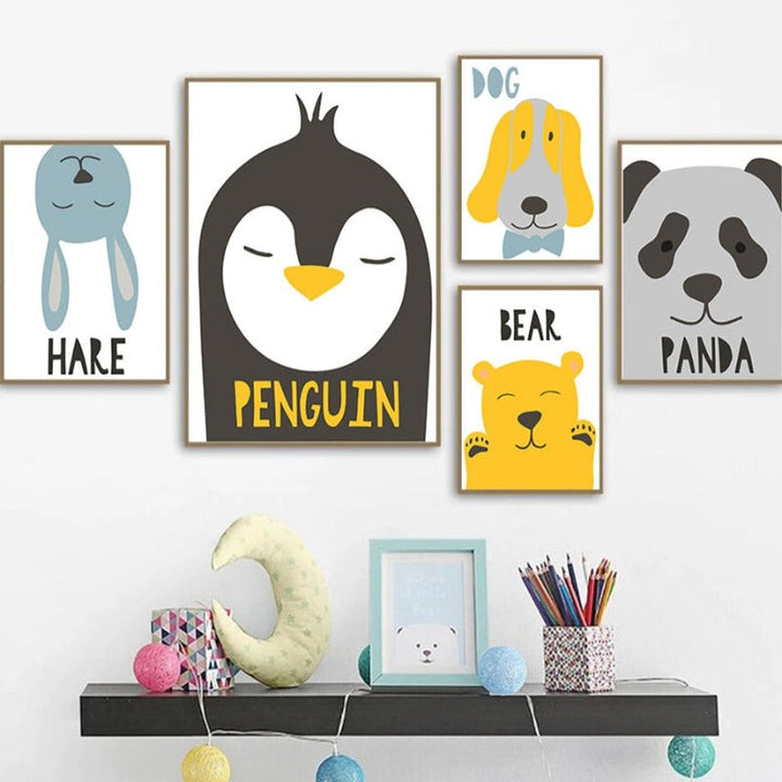 Friendly Faces - Canvas Wall Art Painting | Bowlift