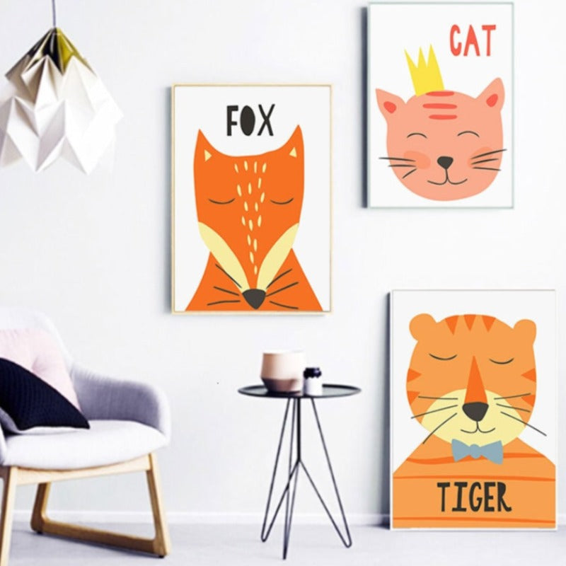 Friendly Faces - Canvas Wall Art Painting | Bowlift