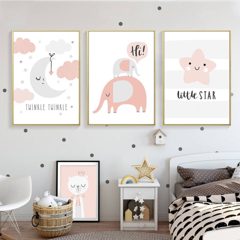 Hello Little One - Canvas Wall Art Painting | Bowlift