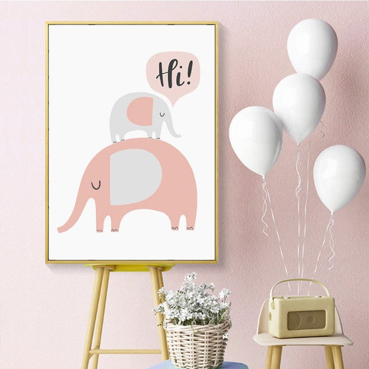 Hello Little One - Canvas Wall Art Painting | Bowlift
