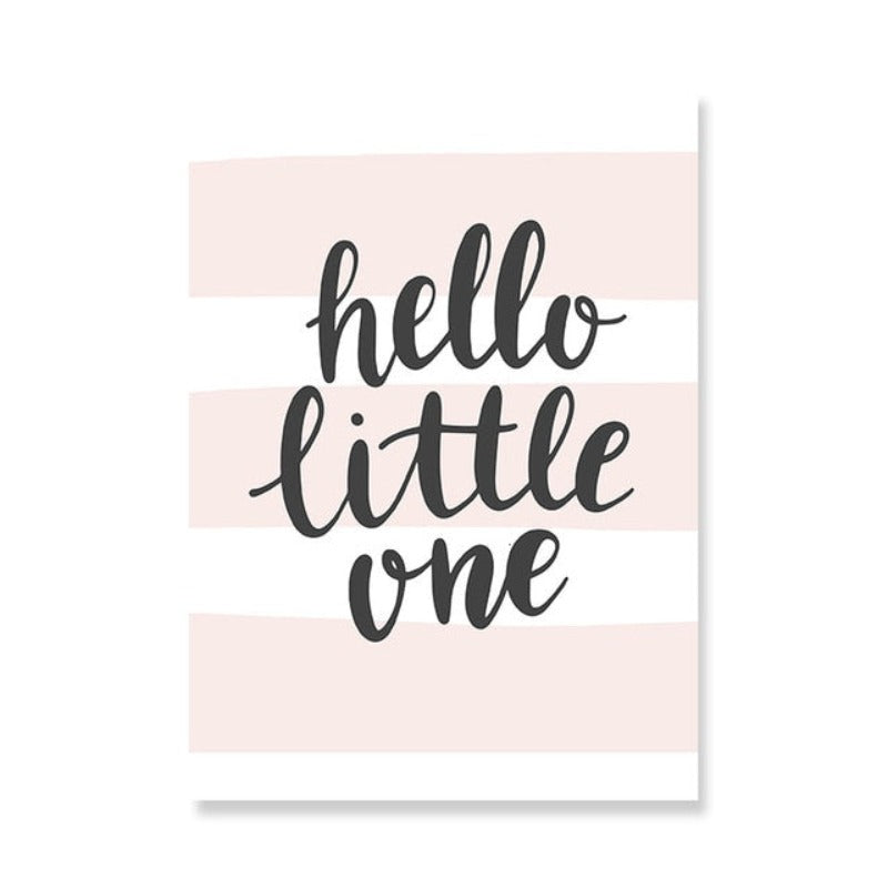 Hello Little One - Canvas Wall Art Painting | Bowlift