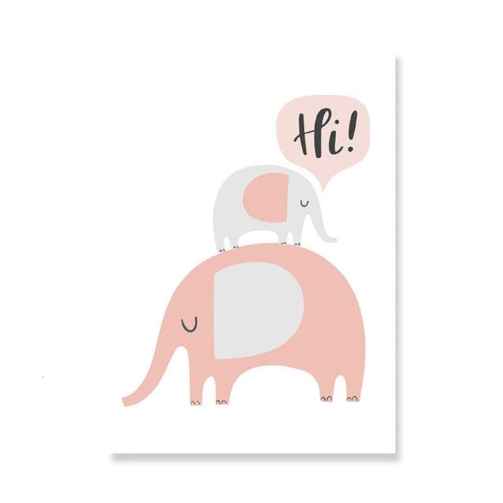 Hello Little One - Canvas Wall Art Painting | Bowlift