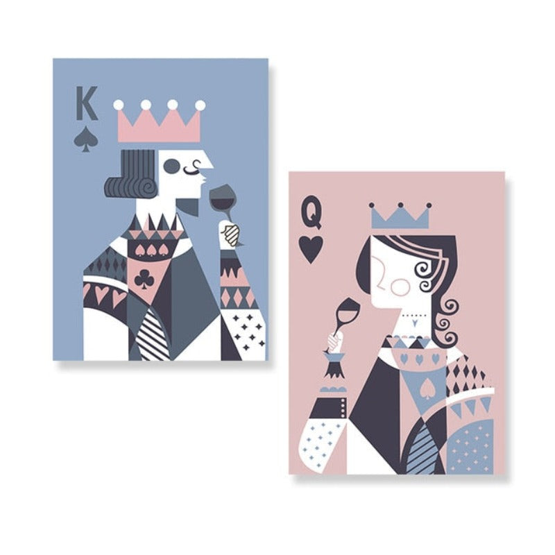 Drink Like King And Queen - Canvas Wall Art Painting | Bowlift
