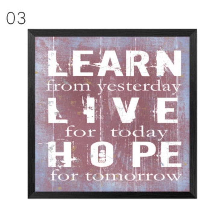 Vintage Inspiring Quotes - Canvas Wall Art Painting | Bowlift