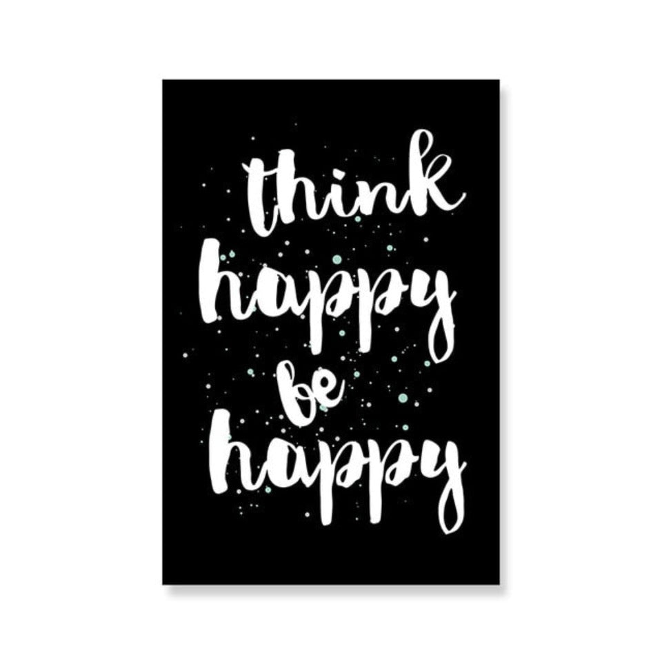 Scandinavia Black and White Do what you love Quotes - Canvas Wall Art Painting | Bowlift