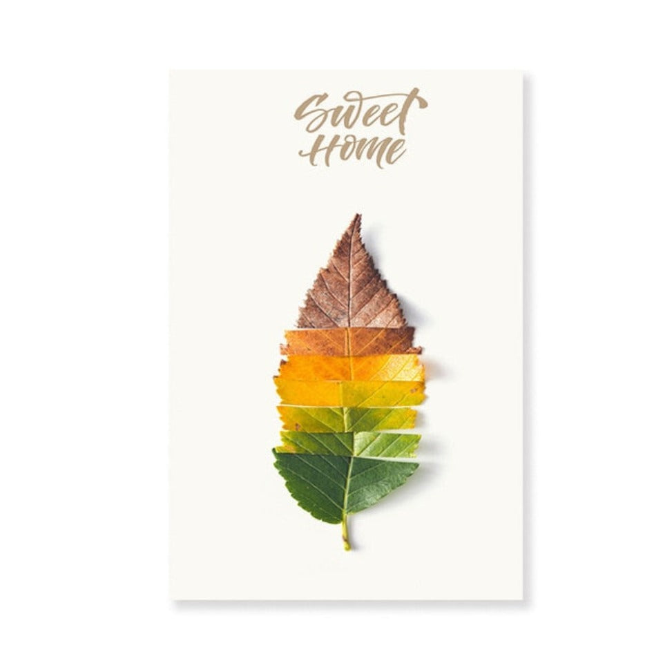 Scandinavia Tropical Green Leaf Nature Pictures - Canvas Wall Art Painting | Bowlift