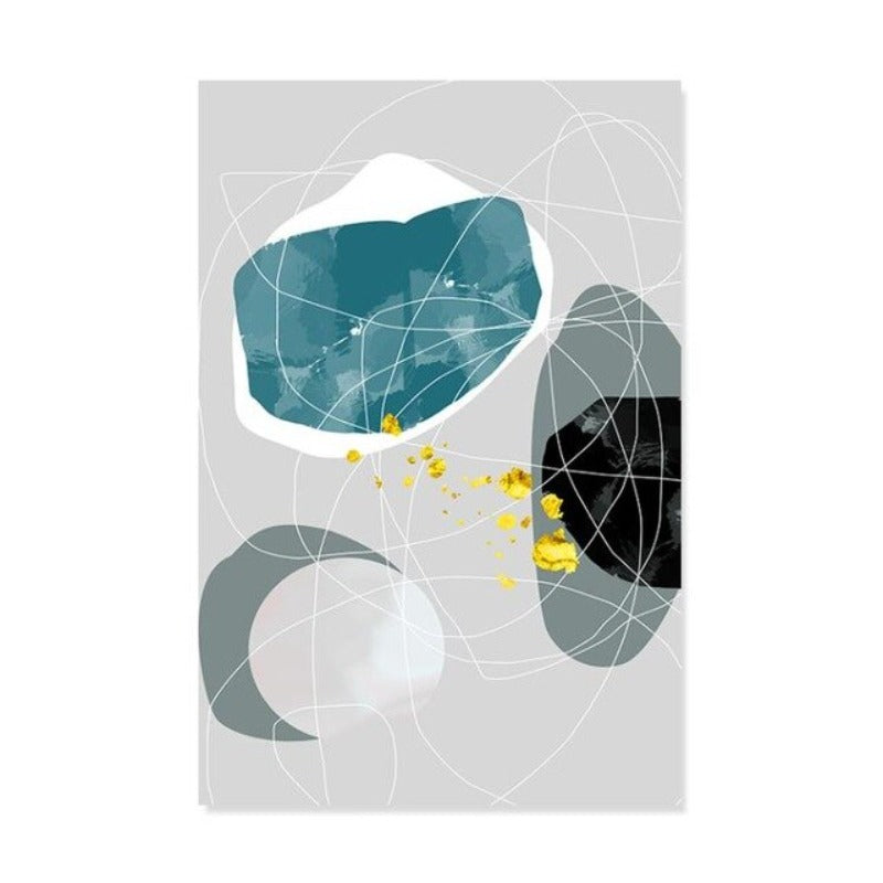 Geometric Colorful Designs - Canvas Wall Art Painting | Bowlift
