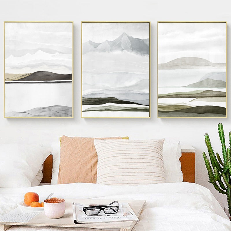 Bring Mountains Home - Canvas Wall Art Painting | Bowlift