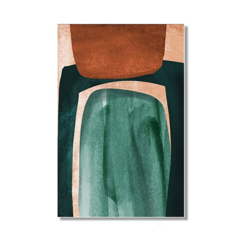 Nordic Scandinavia Abstract Geometric Canvas Painting Still Life | Bowlift