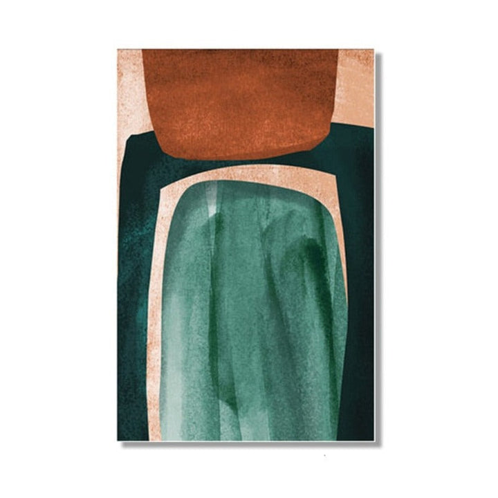 Nordic Scandinavia Abstract Geometric Canvas Painting Still Life | Bowlift