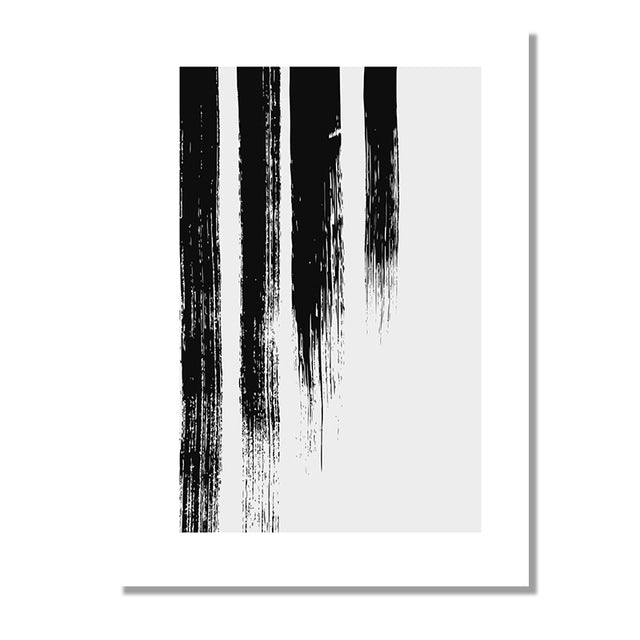 Scandinavia Abstract Love Letters - Canvas Wall Art Painting | Bowlift