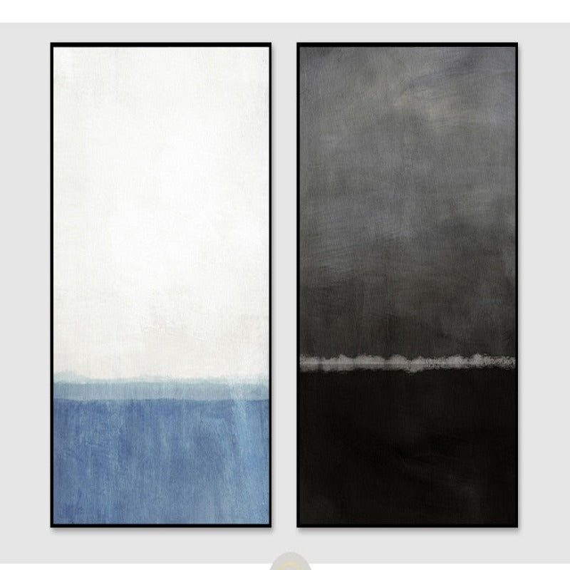 Impressions Of Blue and Black - Canvas Wall Art Painting | Bowlift