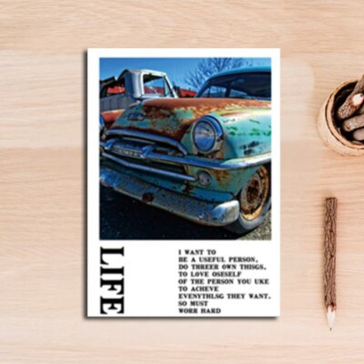 Vintage Blue Classic Cars Travel - Canvas Wall Art Painting | Bowlift