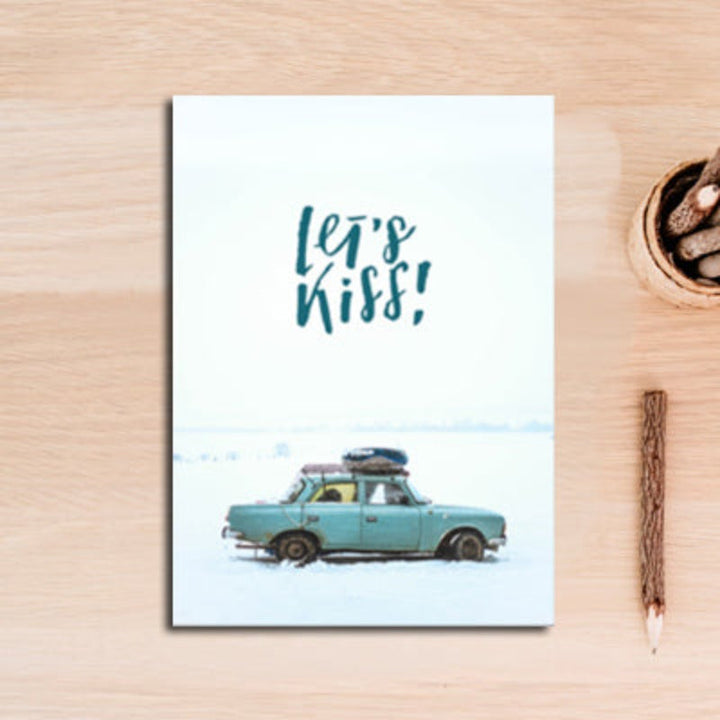 Vintage Blue Classic Cars Travel - Canvas Wall Art Painting | Bowlift