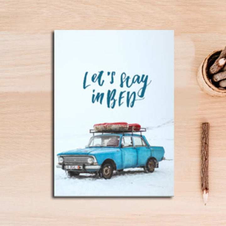 Vintage Blue Classic Cars Travel - Canvas Wall Art Painting | Bowlift