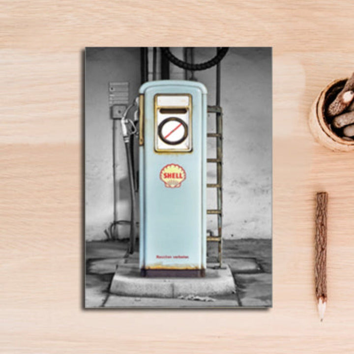 Vintage Blue Classic Cars Travel - Canvas Wall Art Painting | Bowlift