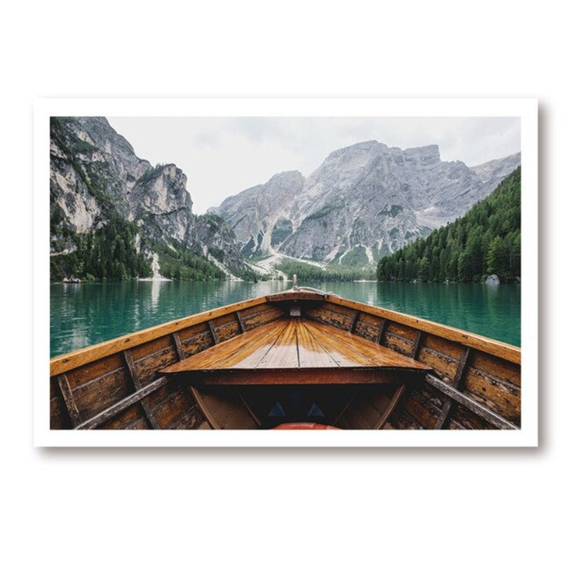 Scandinavia Peony Floral Landscape - Canvas Wall Art Painting | Bowlift