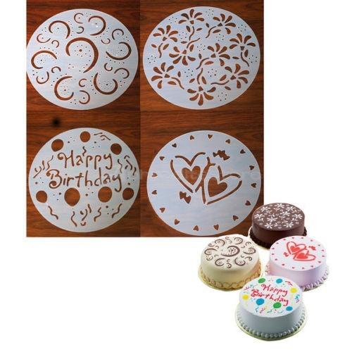 Betty - 4 Piece Set Cake Mold Stencil | Bowlift