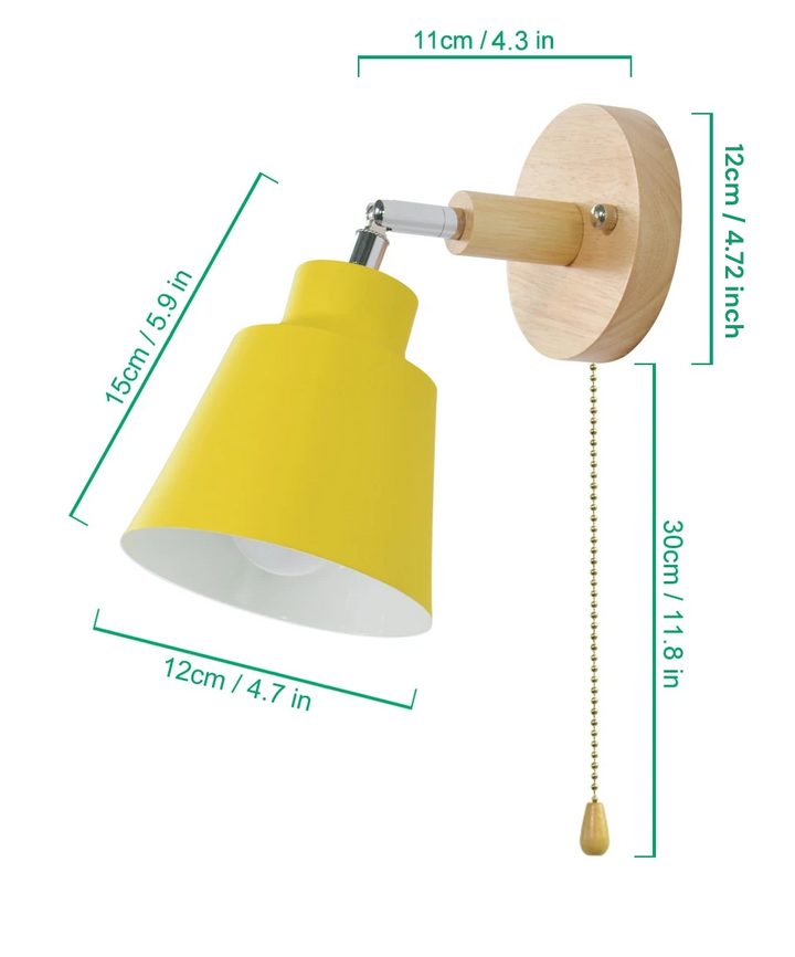 BowLift | Soleil - Dimmable Soleil Wall Light with Pull Switch